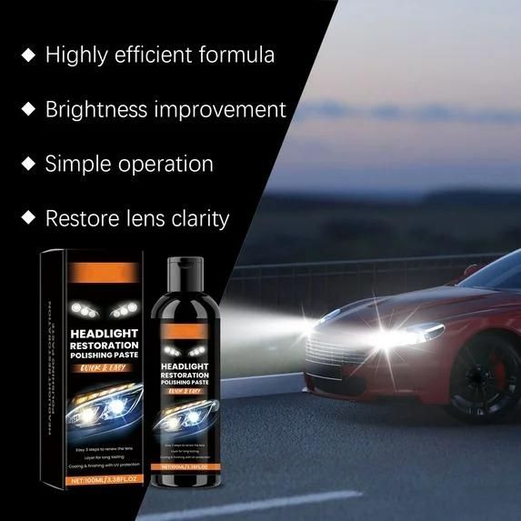 Headlight Restoration Polishing Paste 200 ml Pack of 2